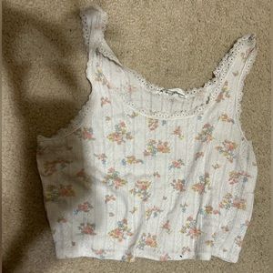 Floral Tank Top | Hippie Rose | Size: L